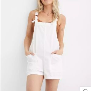 Aerie white shortall NWT